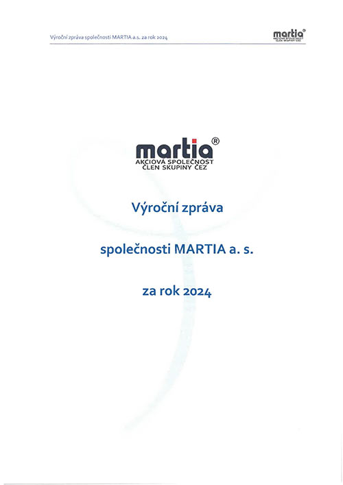 Výroční zpráva MARTIA 2024